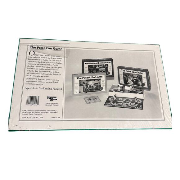 The Peter Pan Game Vintage Sealed University Games - Picture 2 of 4